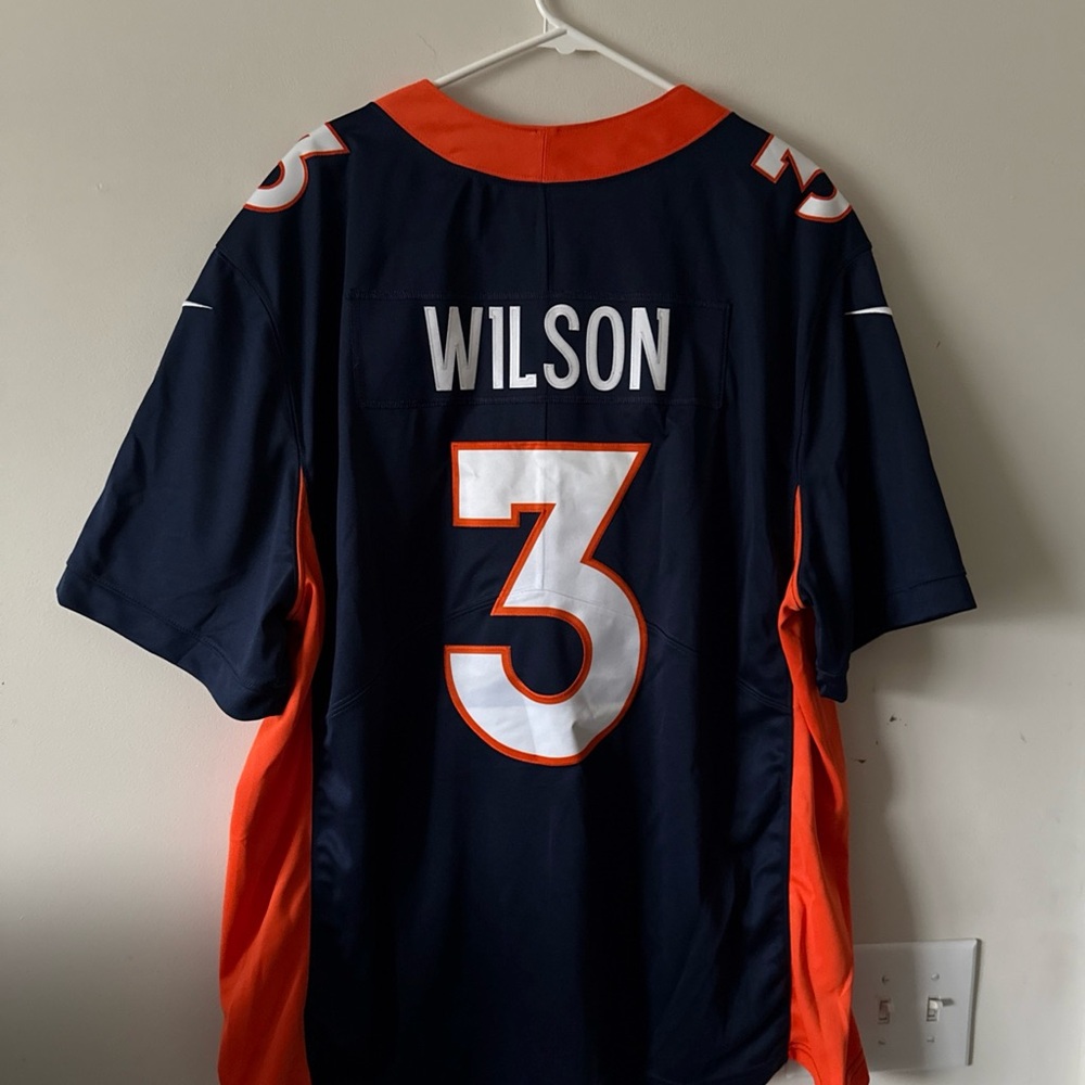 NFL Navy and Orange Men's Jersey - Picture 6 of 6